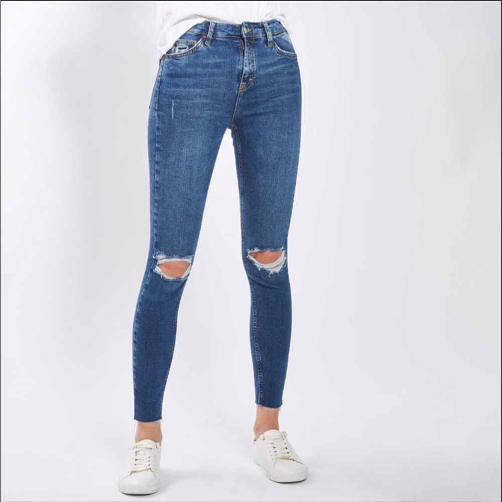 TOPSHOP Jamie Moto Jeans